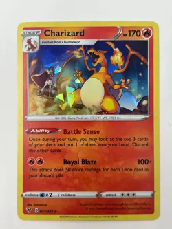 Pokemon Charizard 025/185 Cracked Ice Holo Vivid Voltage Rare NM - Image 1