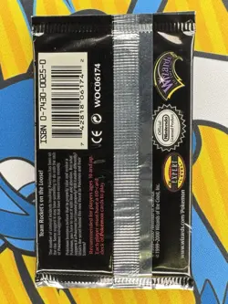 Pokemon TCG WOTC HEAVY First Edition Team Rocket Booster Pack Gyarados Art MINT - Image 3