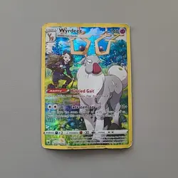 Pokemon TCG Wyrdeer TG06/TG30 Sword & Shield Astral Radiance Holo Rare DAMAGED - Image 1