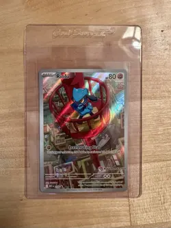 2025 Pokemon Mega Evolutions Pokemon Center Stamped Riolu #010 - ETB Promo - Image 1