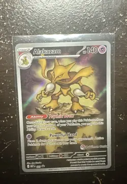 NEW Alakazam 009 Mega Evolution Pokemon Center Stamped Promo NM PACK FRESH - Image 1