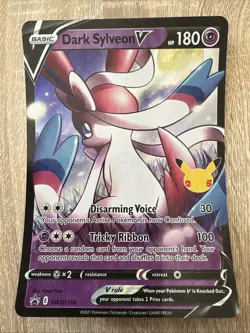 Pokemon Dark Sylveon V Jumbo Oversized SWSH134 Holo Promo Sword & Shield NM - Image 1