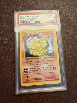 Pokemon TCG Ninetales And Hitmonchan Base Set Shadowless - Image 1