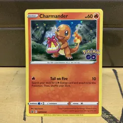 Charmander Cosmos Swirl Promo Pokemon Go Pokemon SWSH232 Sword & Shield Holo - Image 1