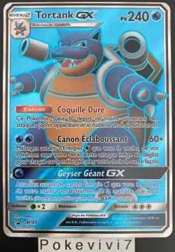 Carte Pokemon TORTANK SM189 GX FA Full Art PROMO Soleil et Lune SL FR NEUF - Image 1