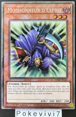 Carte YU-GI-OH! MOISSONNEUR D'ESPRIT RA03-FR122 PSR NEUF - Image 1