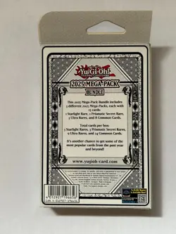 Yu-Gi-Oh 2025 Mega Pack Bundle Tuck Box 1Ed English Sealed Random Artwork MP25 - Image 4