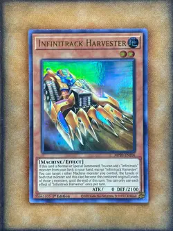 Yugioh Infinitrack Harvester MP20-EN206 Ultra Rare 1st Ed NM - Image 1