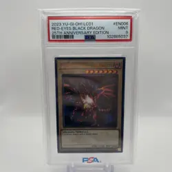 2023 Yu-Gi-Oh! LC01 25th Anniversary Edition #EN006 Red-Eyes Black Dragon PSA 9 - Image 1