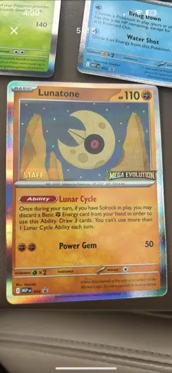Pokemon Staff Cards 2025 Promo Card Pack Set of 4 - Image 1