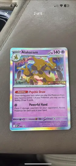 Pokemon Staff Cards 2025 Promo Card Pack Set of 4 - Image 5