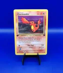 Charmander 50/82 + Charmeleon 32/82 1st Edition Team Rocket Pokemon Card WOTC NM - Image 2
