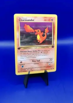 Charmander 50/82 + Charmeleon 32/82 1st Edition Team Rocket Pokemon Card WOTC NM - Image 3