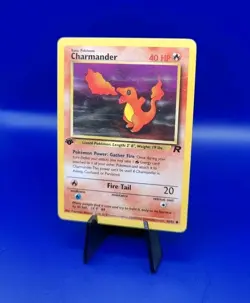 Charmander 50/82 + Charmeleon 32/82 1st Edition Team Rocket Pokemon Card WOTC NM - Image 4