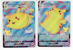 ENGLISH Flying & Surfing Pikachu VMax Celebrations 007 009 Pokemon Card (LB3) - Image 1