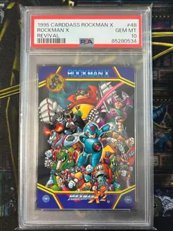 PSA10 Rockman X2 Carddass 1995 GEM MINT Mega Man X2 Bandai Japanese Trading Card - Image 1