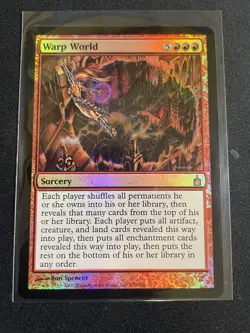 MtG x1 FOIL Warp World Ravnica Magic The Gathering (Sorcery) - Image 1