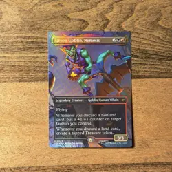 2025 MTG Marvel's Spider-Man Green Goblin Nemesis (Borderless Foil) SP - Image 1