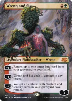 Wrenn And Six - Double Masters - Borderless Regular #334 English MTG NM - Image 1