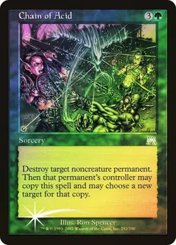 Onslaught MTG FOIL Chain of Acid Magic - Image 1