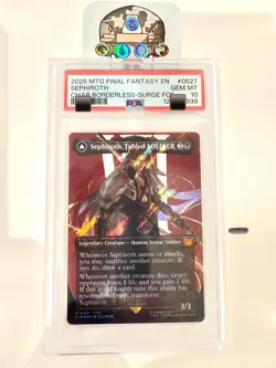 2025 MTG Final Fantasy SEPHIROTH * Character Borderless Foil #0382 * PSA 10 - Image 1