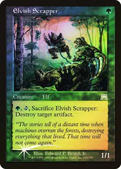 Onslaught MTG FOIL Elvish Scrapper Magic - Image 1