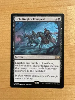 MTG NM Lich-Knights' Conquest [Wilds of Eldraine] - Image 1