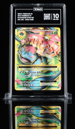 Mega Venusaur EX Holo Ultra Rare 100/108 XY TAG 10 GEM MINT 2016 Pokemon - Image 1