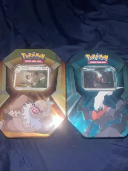 2X Pokemon Card TGC Tins (Triple Whammy) Factory Sealed 2024 - Image 1