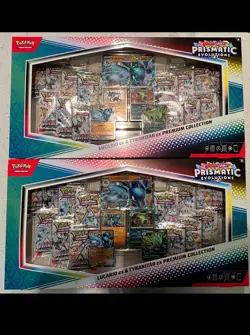 Pokemon Lucario Ex&Tyranitar Ex Premium Collection Prismatic Evolutions (LotOf2) - Image 1