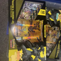 Pokemon TCG Pikachu and Zekrom-GX Tag Team Premium Collection Box Sealed New 820650809910 - Image 1