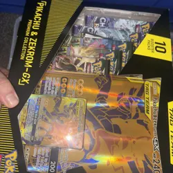 Pokemon TCG Pikachu and Zekrom-GX Tag Team Premium Collection Box Sealed New 820650809910 - Image 3
