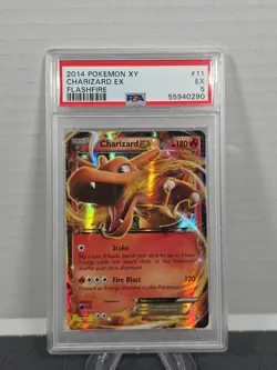 2014 Pokemon XY Flashfire Charizard EX PSA 5 11/106 - Image 1