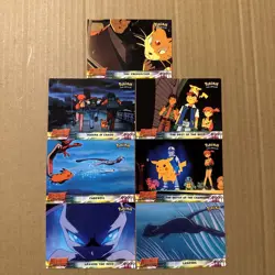 Pokemon TCG Mewtwo Strikes Back Lot of 7 blue logo Vintage Cards (lot #1) - Image 1