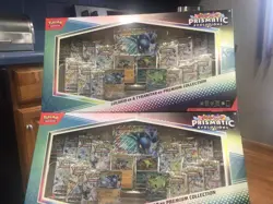Pokemon Lucario Ex Tyranitar Ex Premium Collection Prismatic Evolution In ✋ - Image 3