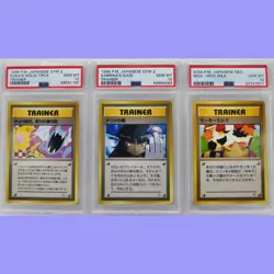 Pokemon Japanese Banned Koga's Ninja Trick,Sabrina Gaze,Moo Milk PSA 10 Gem Mint - Image 1