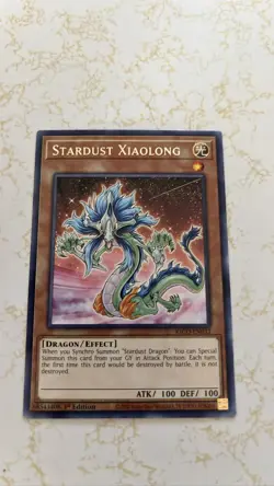 YuGiOh Stardust Dragon KICO-EN033 1st Edition Card - Image 1