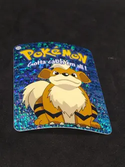 Growlithe #058 2000 Pokemon Vending Prism Holo Sticker Card - Image 3