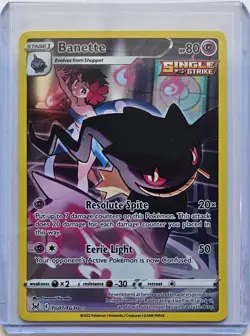 Banette Holographic Trainer Gallery TG07 Pokemon Card Holo Full Art! Lost Origin - Image 1