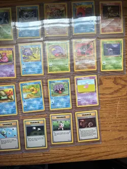 1999 Pokemon Cards Complete Fossil Unlimited Common & Uncommon 30 Card Set LP-NM - Image 3