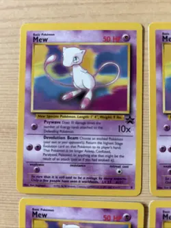 Original Pokemon Cards Mew 8 Black Star Promo x4 WOTC 1999/2000 TCG - Image 2