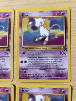 Original Pokemon Cards Mew 8 Black Star Promo x4 WOTC 1999/2000 TCG - Image 3