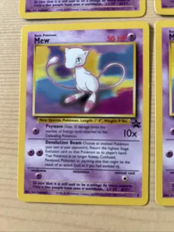 Original Pokemon Cards Mew 8 Black Star Promo x4 WOTC 1999/2000 TCG - Image 4