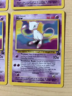 Original Pokemon Cards Mew 8 Black Star Promo x4 WOTC 1999/2000 TCG - Image 5