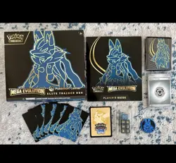 *NO PACKS/CARDS* BOTH Pokemon Center Mega Evolution ETBs - Boxes w/ Accessories - Image 1