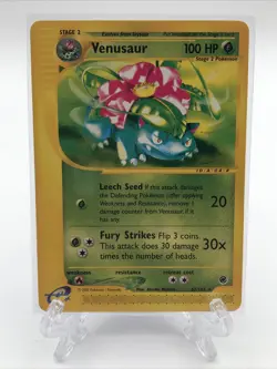 Pokemon Venusaur Expedition 67/165 E Reader Trading Card MP - Image 1