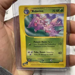 Nidorino #55/147 Uncommon Aquapolis Base Set 2002 Pokemon Vintage Card Rare NM - Image 1