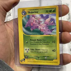 Nidorino #55/147 Uncommon Aquapolis Base Set 2002 Pokemon Vintage Card Rare NM - Image 2