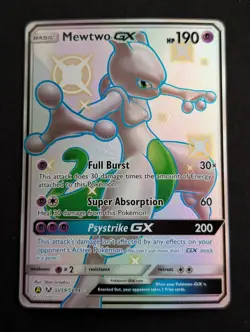 Mewtwo GX SV59/SV94 Sun & Moon Hidden Fates Shiny Vault Pokemon Card NM - Image 1