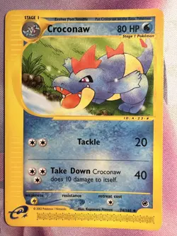 Pokemon Card Croconaw 74 / 165, Expedition Base Set! - Image 1